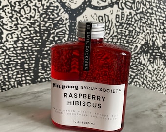 Raspberry Hibiscus Coffee & Cocktail Syrup - 10 oz / 300 ml