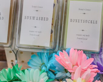 STRONG scented soy wax melts - organic wax melt - choose your scent - soy wax bars - mothers day gifts - wax warmer cubes