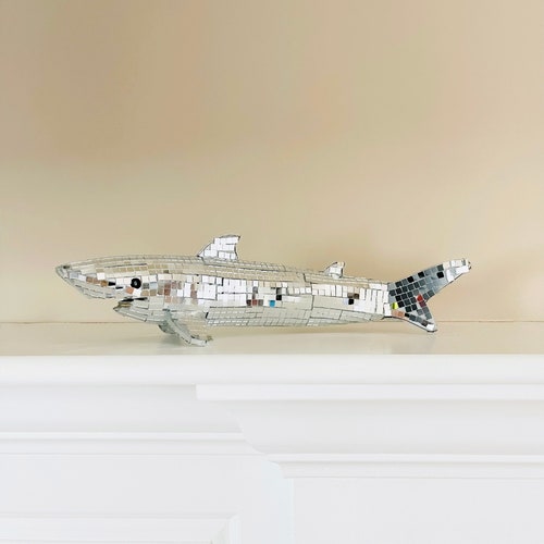 Disco Ball Shark - Handmade Room Decor