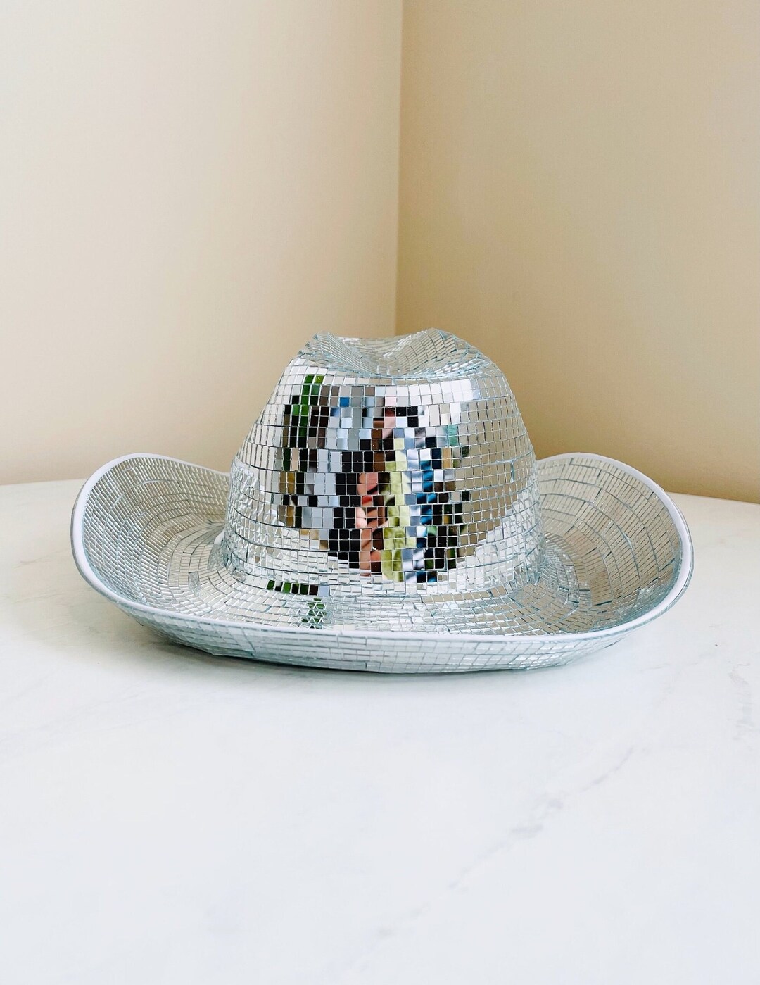 Disco Cowboy Hat Disco Ball Cowboy Hat Beyonce Renaissance Etsy