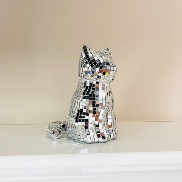 Disco Ball Cat -  Home Decor