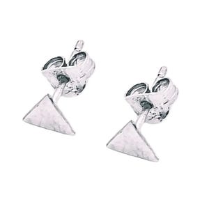 Trifecta Triangle - Stud Earrings - 925 Sterling Silver