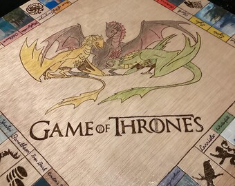 Tablero de Monopoly personalizado de Juego de Tronos