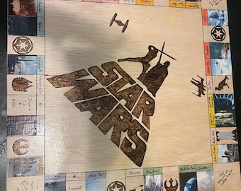 Tablero de Monopoly personalizado de Star Wars