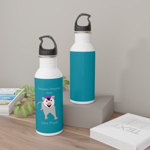 Opossum Stainless Steel Water Bottle - Gorgeous Gorgeous Girls Love Trash