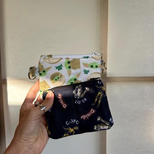 Star Wars Inspired Small Pouch, Grogu Inspired Small Pouch, Droid Inspired Small Pouch