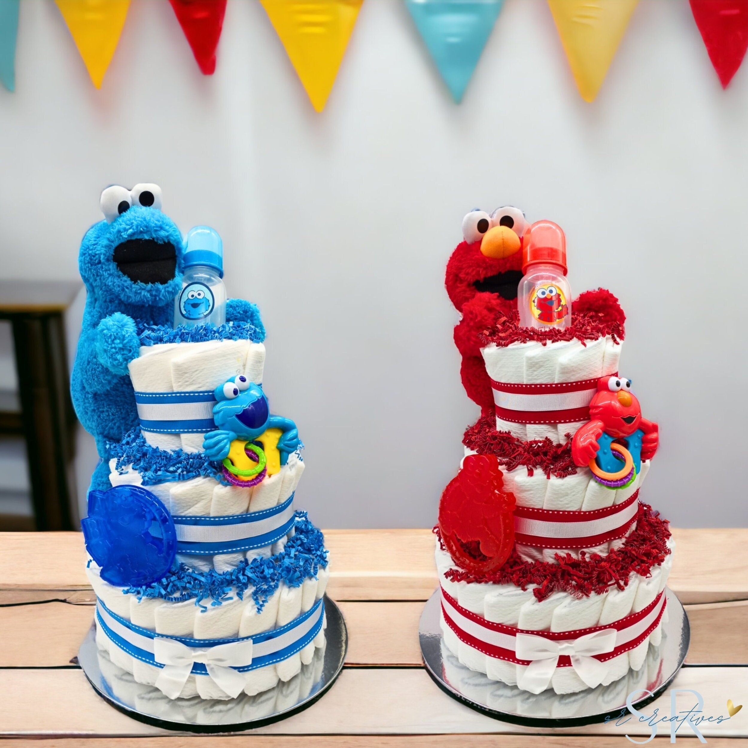 Cookie monster hotsell diaper cake