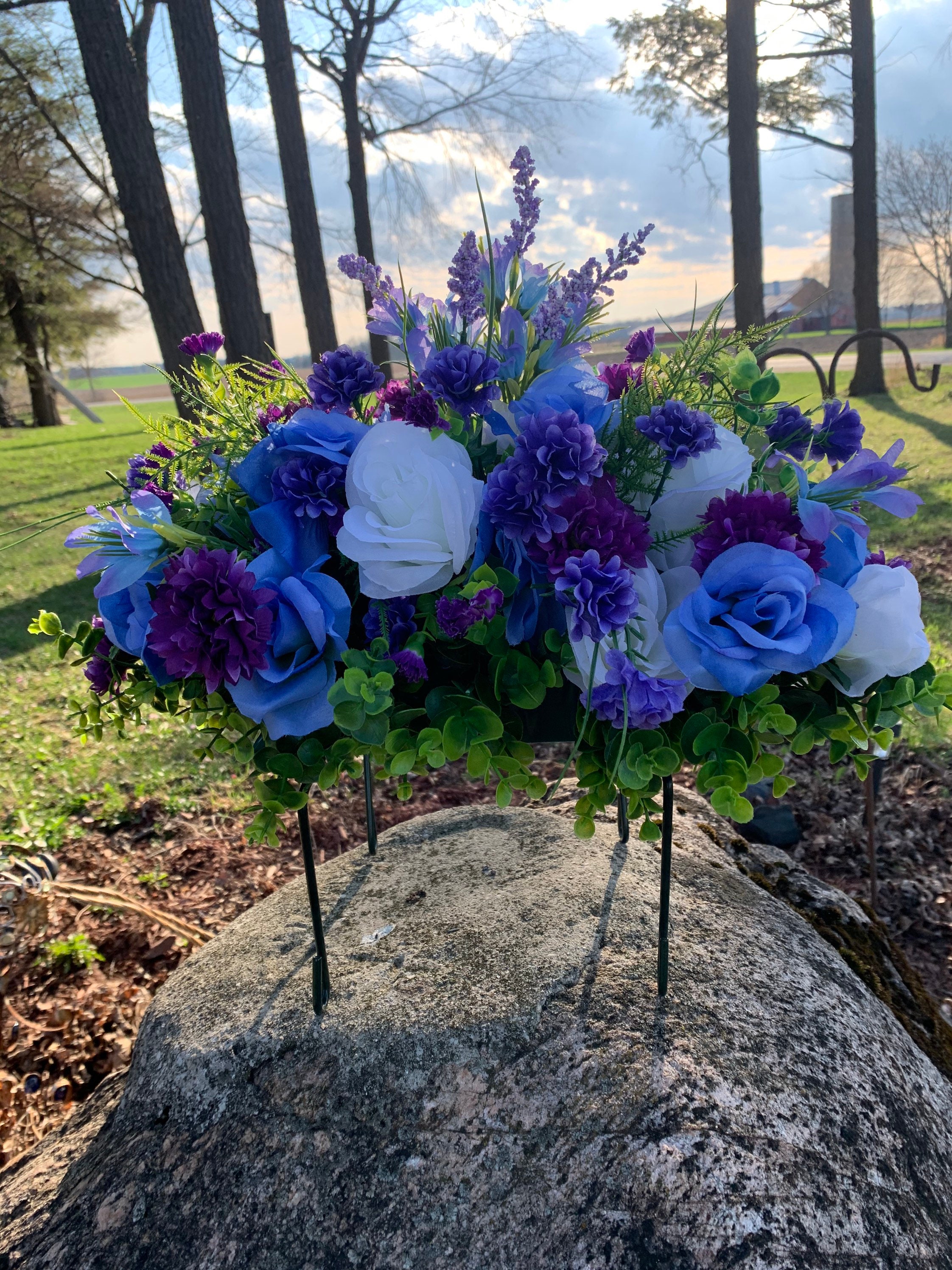 Cemetery Flowers Etsy