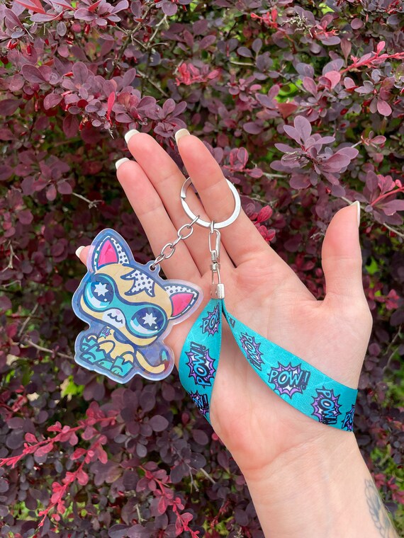 Littlest Pet Shop Comic Con Cat LA Exclusive LPS Merch Lanyard and