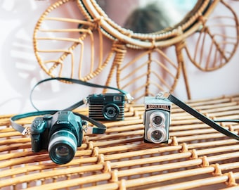 Cámara de juguete en miniatura, cámara DSLR de juguete, cámara SLR de juguete, cámara para muñecas, accesorios para peluches, accesorios para muñecas,