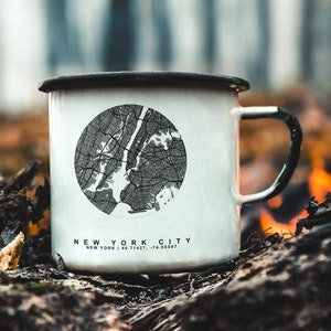 Taza de café de mapa personalizado, taza estética, taza de viaje de cerámica, taza de mapa personalizada, taza de mapa, taza de café personalizada, regalo de mapa de viaje, cualquier arte de la ciudad, arte del mapa