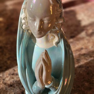 Vintage Virgin Mary Mother Madonna Prayer Praying Hands
