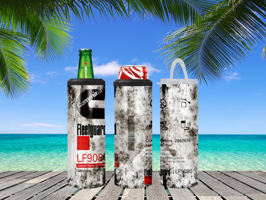 Custom Cummins 5in1 Can Cooler/tumbler, 16oz Tumbler, Holds - Cans ...