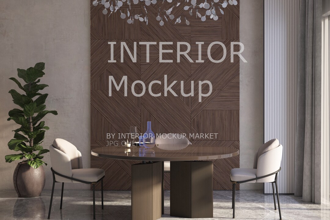 Interior Mockup, Modern Mockup, Family Room Mockup, Minimalist Mockup ...