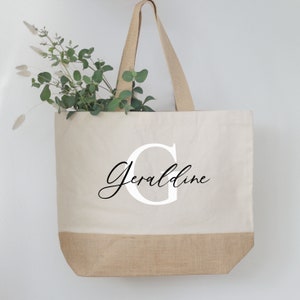 Personalise jute bag - .de