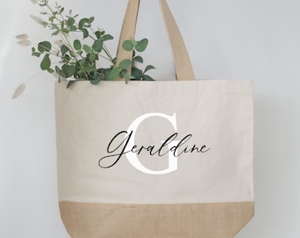 Personalized jute bag