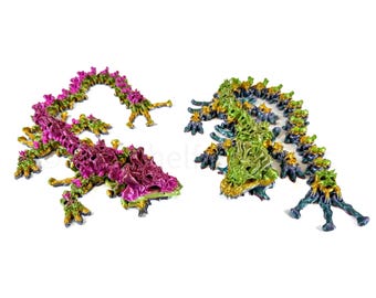 3D Printed Articulated Bone Dragon – Fantasy Collectible