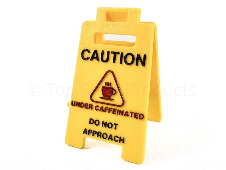 Mini Caution Sign Set – 9 Different Signs – Funny Desk Decor – ADHD ...