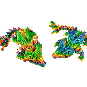 3D Printed Articulated Butterfly Dragon - Fantasy Collectible, Fidget Toy, Unique Gift