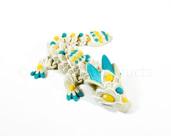 Articulated Cookie Dragon – 3D Printed Fidget Toy, Easter Gift