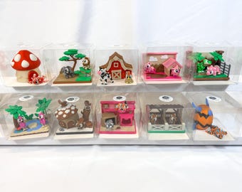 Tiny World Habitats™ 3D Printed Mini Animal Diorama | Collectible Desk Pets Sensory Toy