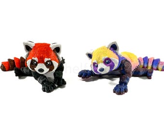 3D Printed Articulated Red Panda – Fidget Desk Toy