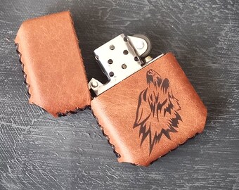 Zippo Lighter With Leather Cover (zippo Brand Lighter