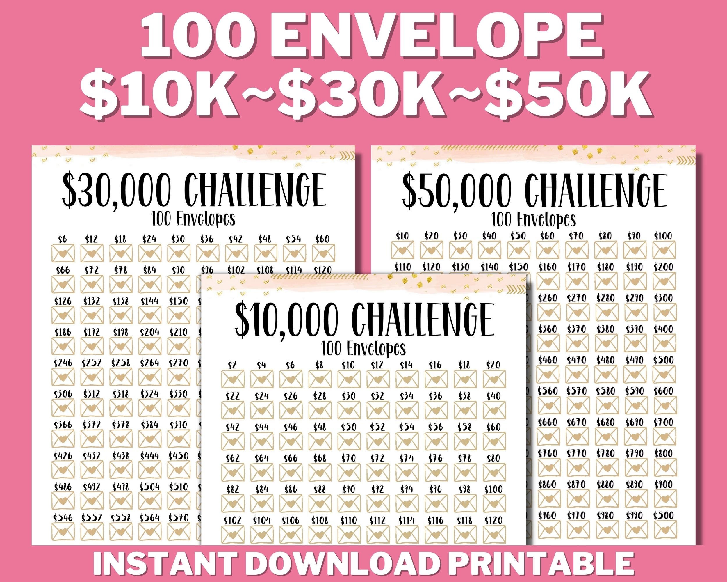 100 Envelope Challenge How Much Money - z0ijdpw