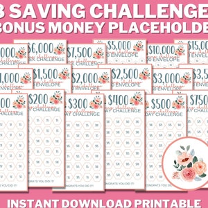 A6 Mini Savings Challenge Bundle PRINTABLE, Money Savings Challenge, Money Challenge Tracker, Budget binder, Saving Money, Sinking Funds
