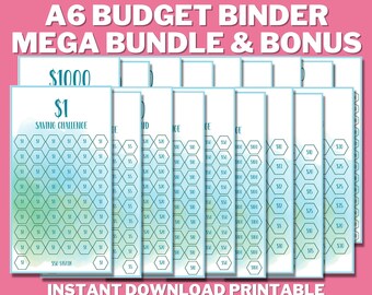 Mini Savings Challenge PRINTABLE, Savings Challenge Bundle, A6 Savings Challenge, Monthly Money Savings Tracker, Cash Budget Challenges