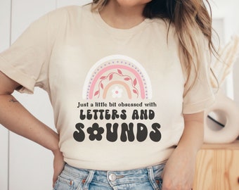 Phonics T-Shirt, Reading Teacher Shirt, Science of Reading T-Shirt, Letters and Sounds, Reading Specialist, Interventionist, Boho, Decoding