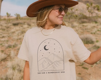 Wanderlust Soul T-Shirt, Comfort Colors Shirt, Wander Tee, Adventure, Wanderlust Shop, Trendy Outdoorsy Shirt, Exploring, Hiking, Wanderer