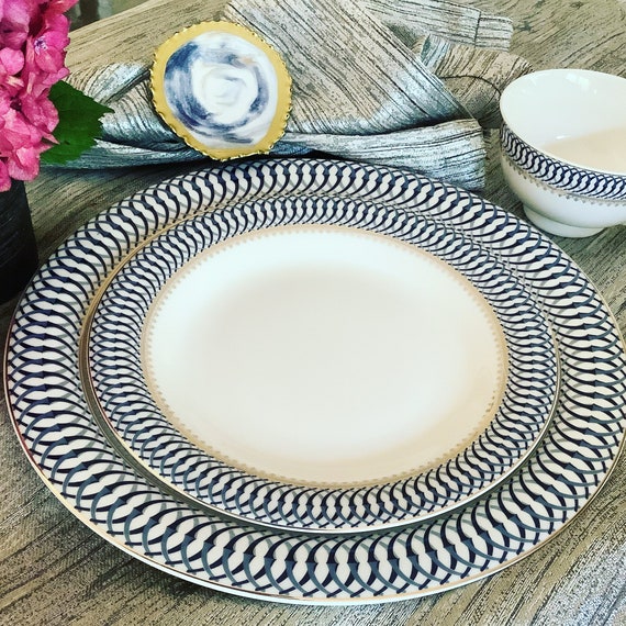 Dinnerware Set/plate Set/ Service for 8 Bone China 57 PC Etsy