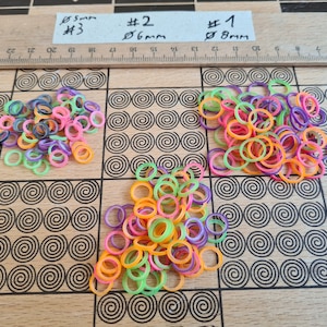 Test it! *50 tear-resistant hair ties* - colorful, for braids, plaits, strands, beard... very robust; small natural latex dreadlock elastics mane elastics