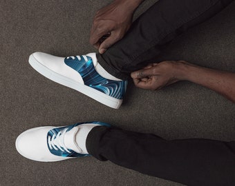 Men’s lace-up canvas shoes