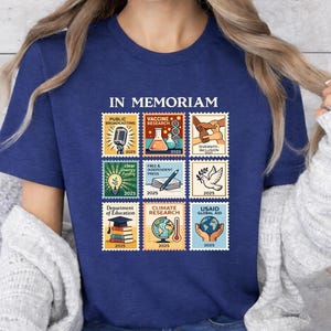 Retro In Memoriam Shirt, Pro Democracy T-Shirt, Anti Fascism Tee, Liberal Political Graphic Tee, Vintage Memorial Tee, Activism Gift Shirt