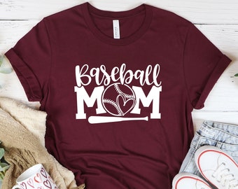 Baseball T Shirt, Baseball Mom Shirt,Sport Mom Shirt,Mom Life Shirts,Baseball Tshirt,Softball Mama Shirt,Game Day Shirt, Baseball Lover Gift