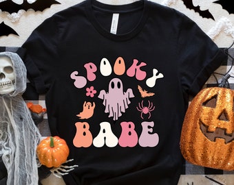 Spooky Babe Shirt, Halloween Shirt, Halloween Gift, Funny Halloween, Gift for Halloween, Fall Shirt, Halloween Party Shirt, Halloween TShirt