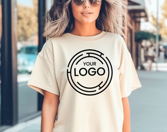 Custom Logo Comfort Colors Shirt,Your Logo Shirt,Company Logo Shirt,Your Text Here Tee,Personalized Shirt,Customized Shirt,Personalized Logo