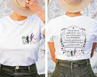 Salt Rosemary Lavender Love Shirt, Magic Spell Shirt, Halloween Shirt, Witchy Shirt, Practical Magic, Practical Magic Shirt, Gift for Her