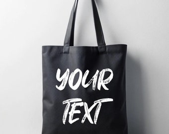 Personalized Tote Bag, Custom Tote Bags, Promotional Tote Bag, Your Text, Image, Trade Show Gift Bag, Custom Shopper, Shopping Bags