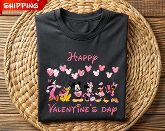 Disney Mickey and Minnie Tshirt, Disney Happy Valentine Day Shirt, Disney Lover Valentines Day Shirt, Valentine Shirt, Disney Valentines