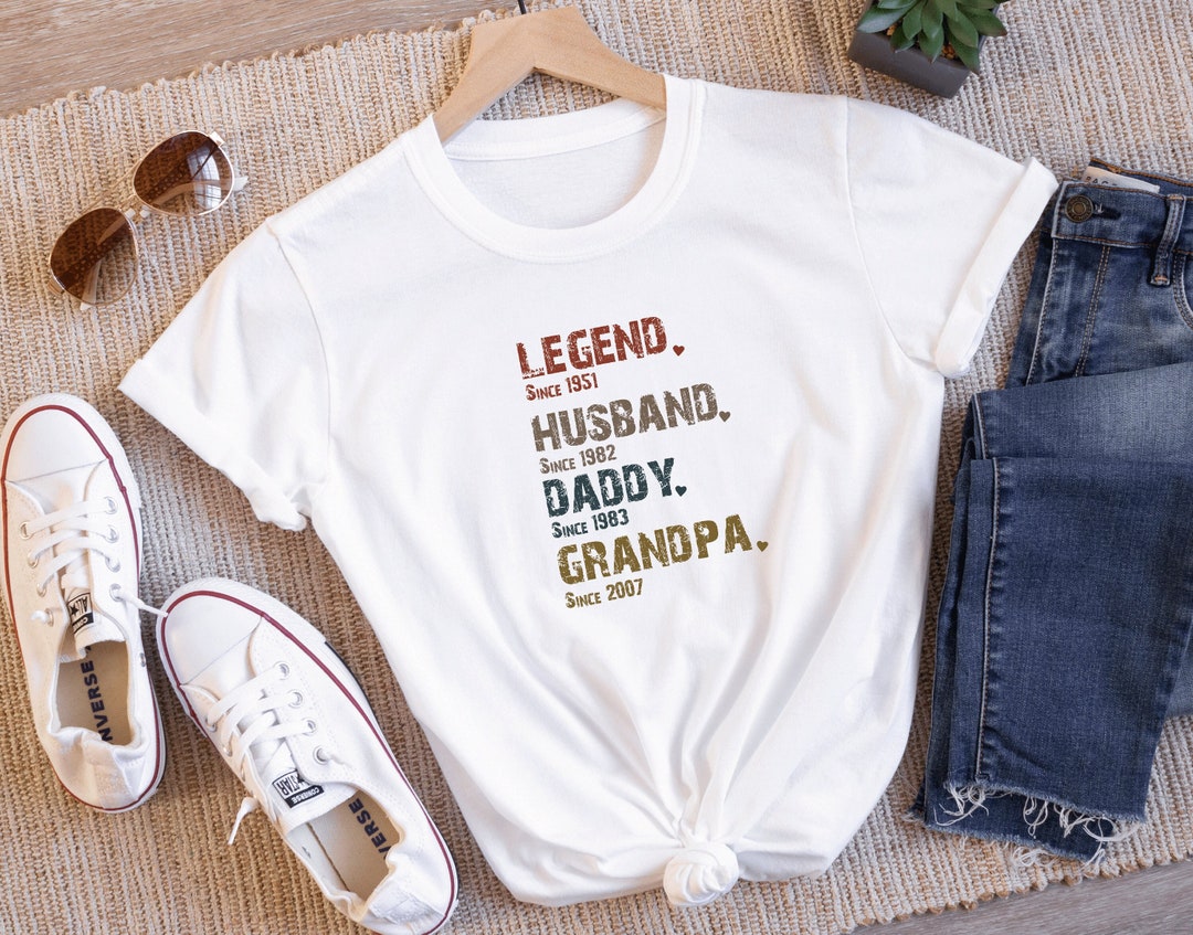 Custom Dad T-shirt, Personalized Father Shirt With Kids Names, Custom ...