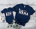 Mama's Boy Matching Shirts, Boy's Mama Matching Set, Mom and Son T-Shirt, Mother and Son T-Shirts, Mommy and Me, Mum and Me, Gift for Mom