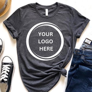 Business Logo T-Shirt,Personalized Logo T-Shirt, Custom Logo T-Shirt,Your Logo Here,Personalized T-Shirt, Custom Brand Tee,Gift for Husband
