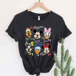 Coquette Bows Signatures Mickey and Friends T-Shirt,Mickey and Co Disney T-Shirt,Disney World T-Shirt,Disneyland T-Shirt,Magical Kingdom Tee