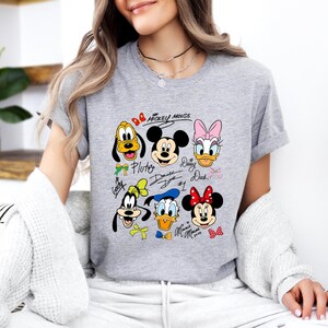 Coquette Bows Signatures Mickey and Friends T-Shirt,Mickey and Co Disney T-Shirt,Disney World T-Shirt,Disneyland T-Shirt,Magical Kingdom Tee