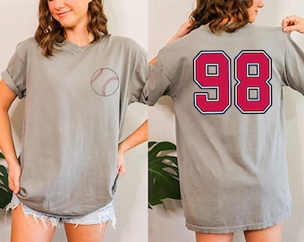 98 Comfort Colors Shirt, Baseball Shirt, Baseball 98  Shirt, Country Music Shirt, 98 T-Shirt, Western Shirt, Baseball Gift, Rock and Roll
