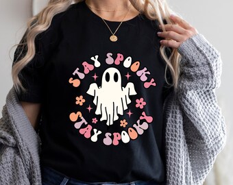 Stay Spooky Shirt, Spooky Vibes Shirt, Halloween Shirt, Spooky Season, Gift for Halloween, Fall Shirt, Ghost Shirt, Halloween Party Shirt