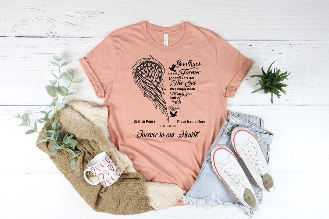 Personalized Rip Shirt, Custom Memorial Shirt Name and Date, Rest in ...